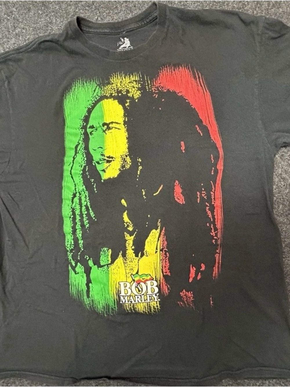 Zion Rootswear Black Tee with White Lion Logo size XL